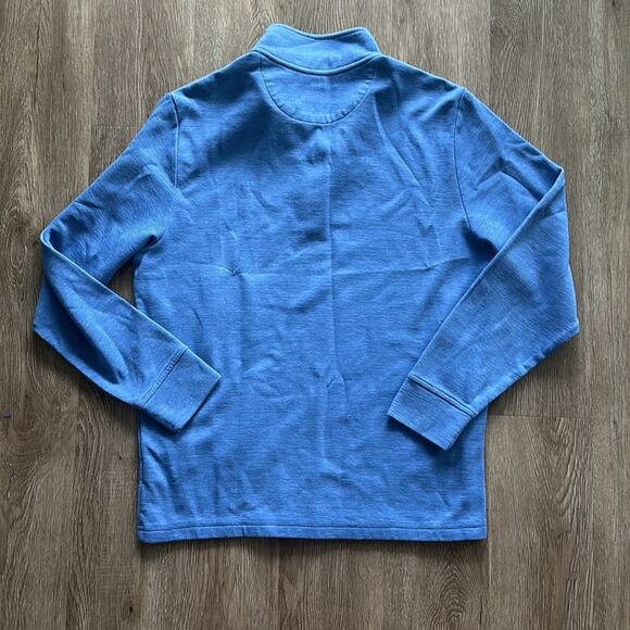 Vineyard Vines Saltwater Quarter Zip Pullover Blue Whale Logo Men’s Medium - Picture 4 of 4